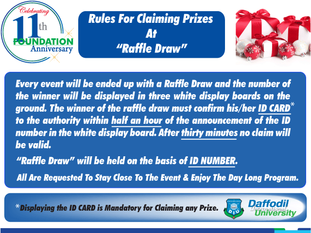 Rules For Claiming Raffle Draw Prizes